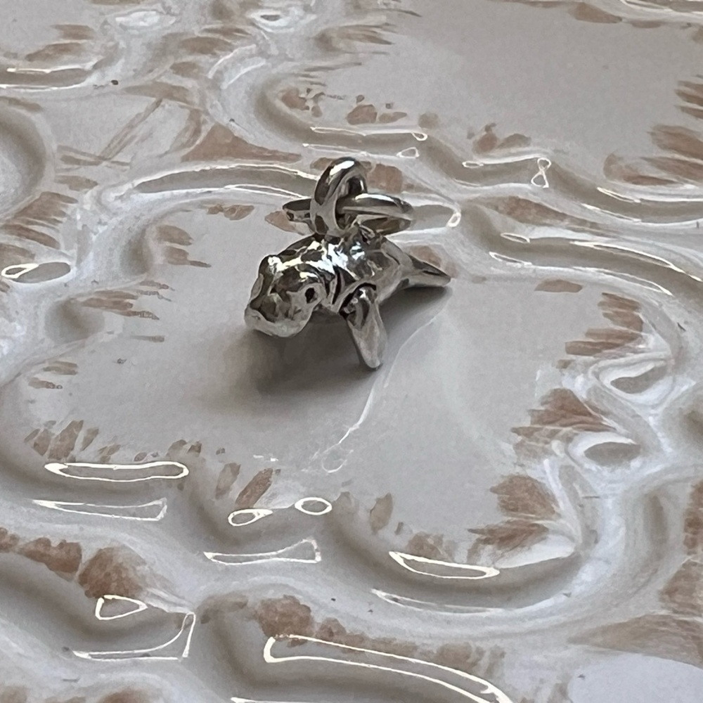 Teeny Tiny Walrus Charm Vintage Sterling Silver 925 NOS - Picture 2 of 6